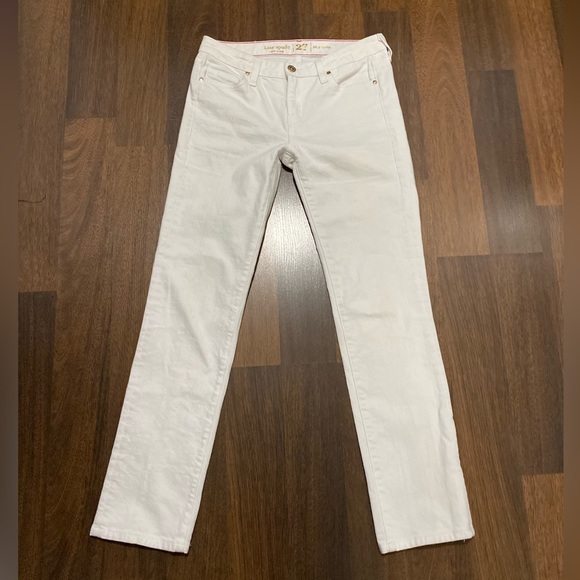 NWOT Kate Spade NY Play Hooky Perry St White Straight Leg Jean size 27 - Picture 7 of 13